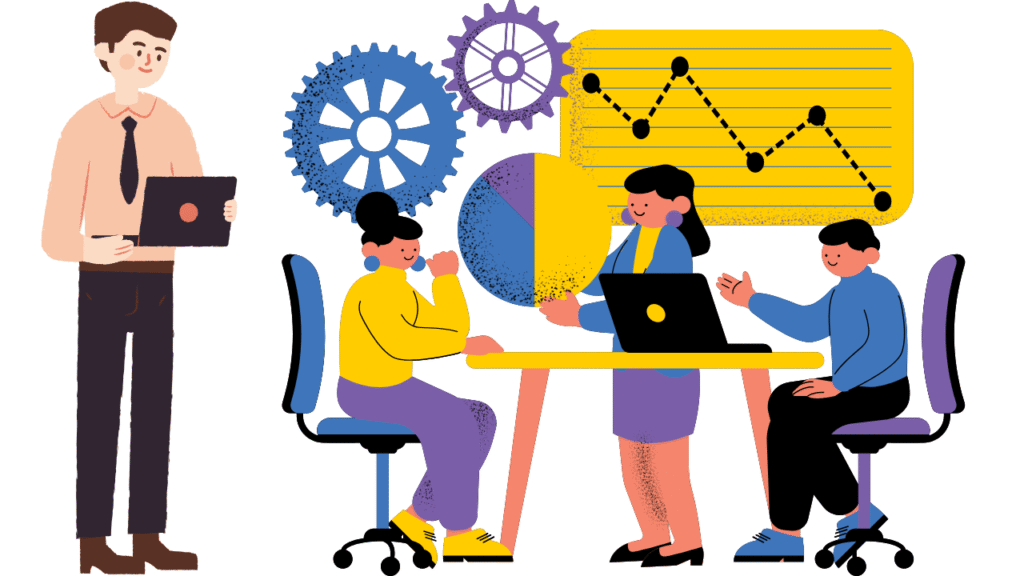 Vision of Digital Marketing Expert showing teamwork and data analysis for key achievements and milestones by Subhrajit Paul